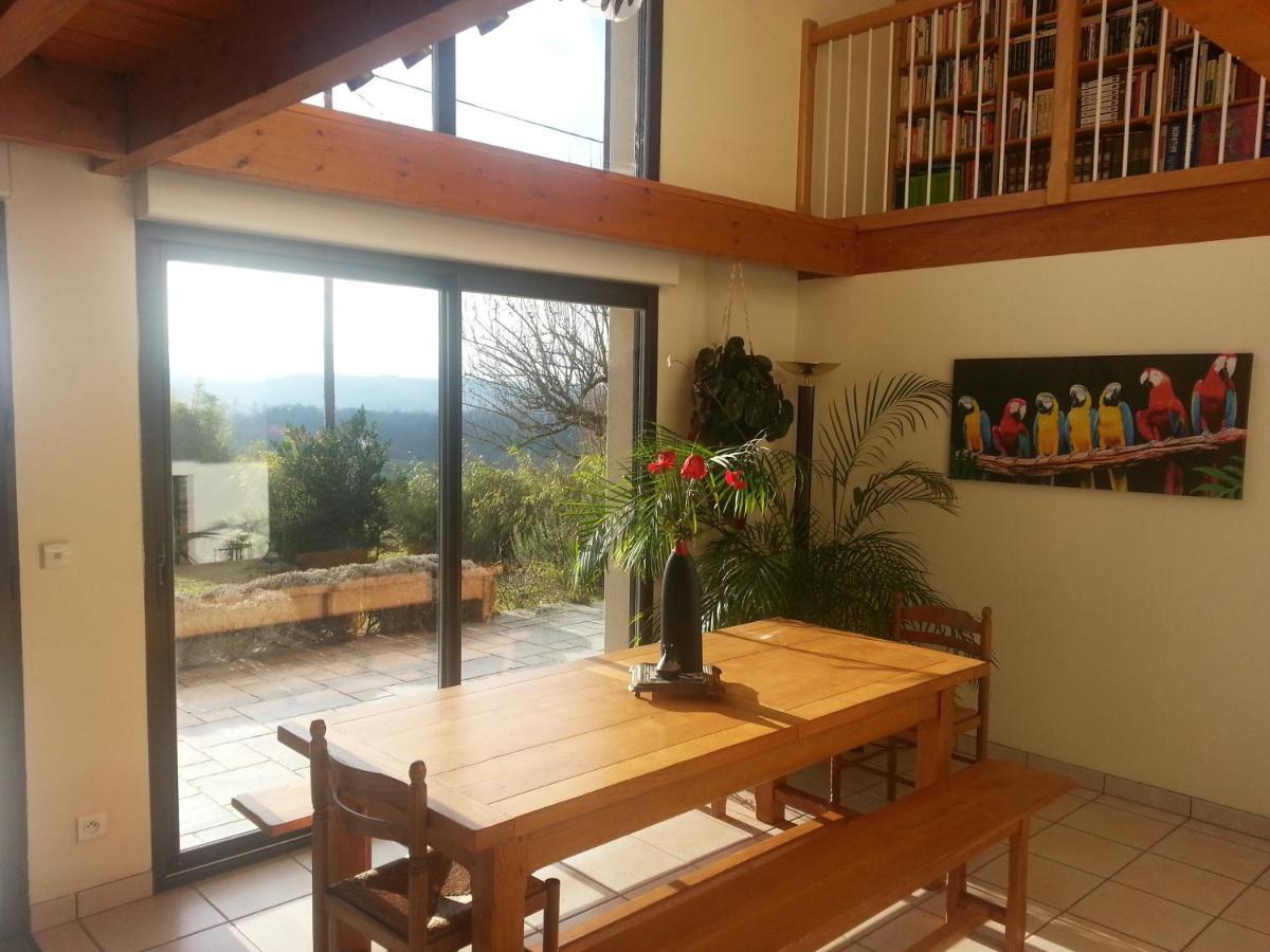 Maison sur la colline cheminée WIFI proche Thermes Aubin  Exterior foto